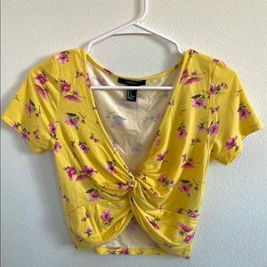 FLORAL CROP TOP